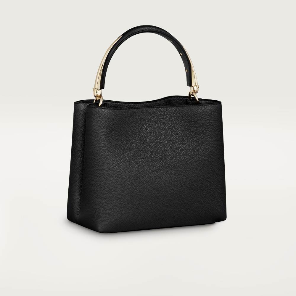 Panthère Double系列小号款手袋 黑色 小牛皮