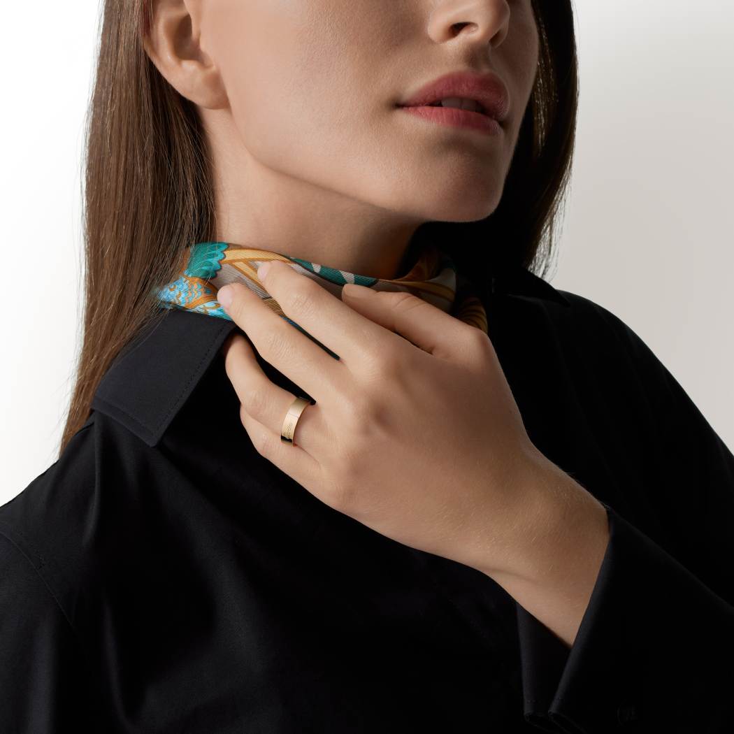 C de Cartier戒指，宽5毫米 18K玫瑰金