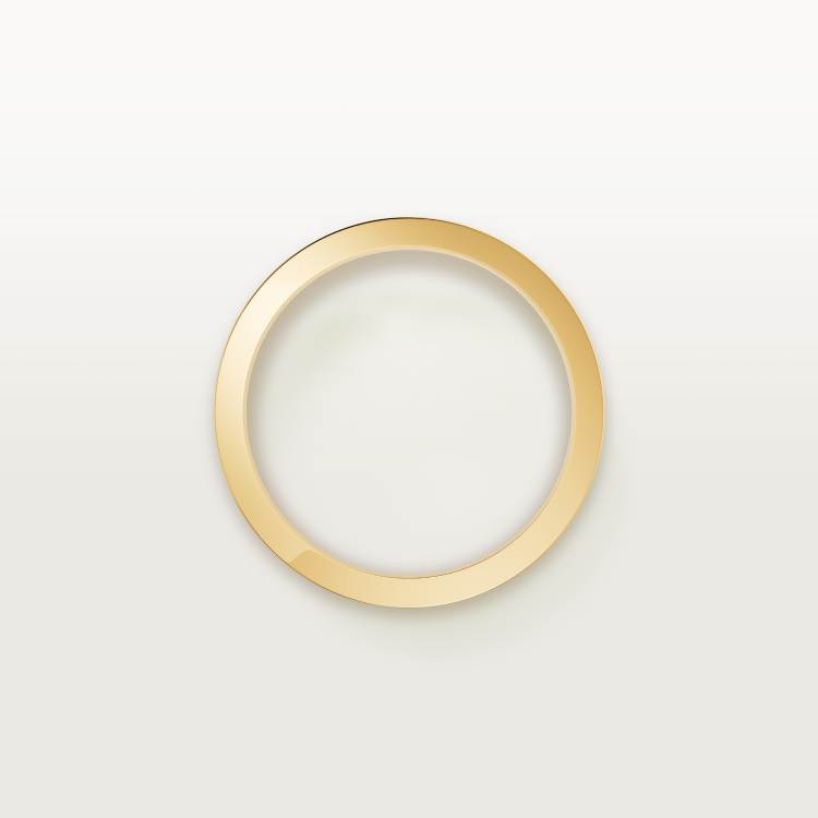 C de Cartier戒指，宽3毫米，镶嵌1颗钻石 18K黄金