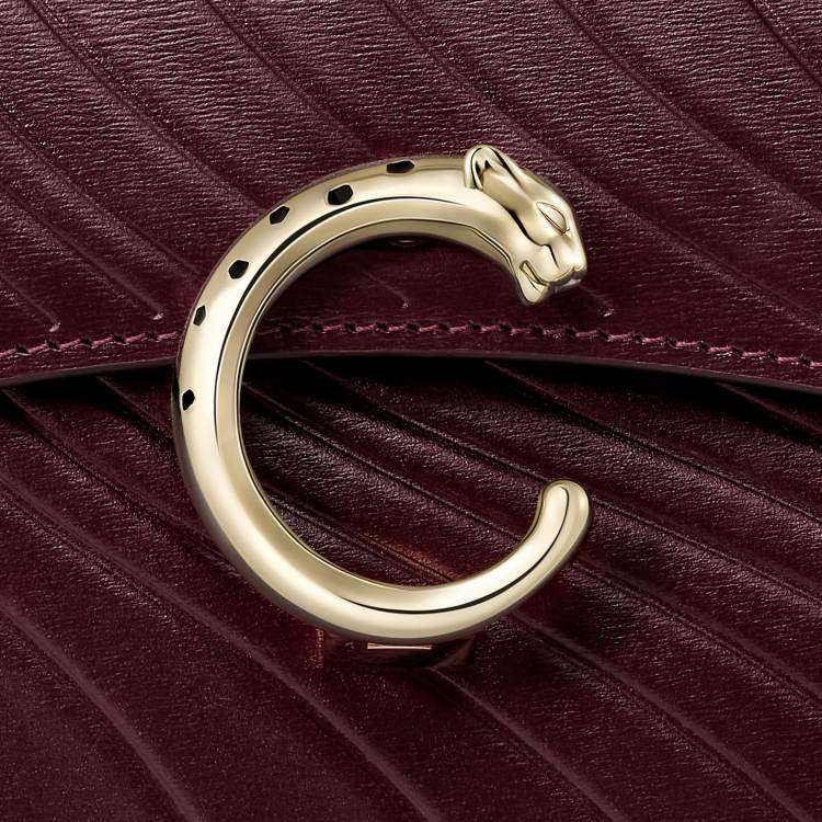 Panthère C de Cartier系列小号款手袋 紫色 小牛皮