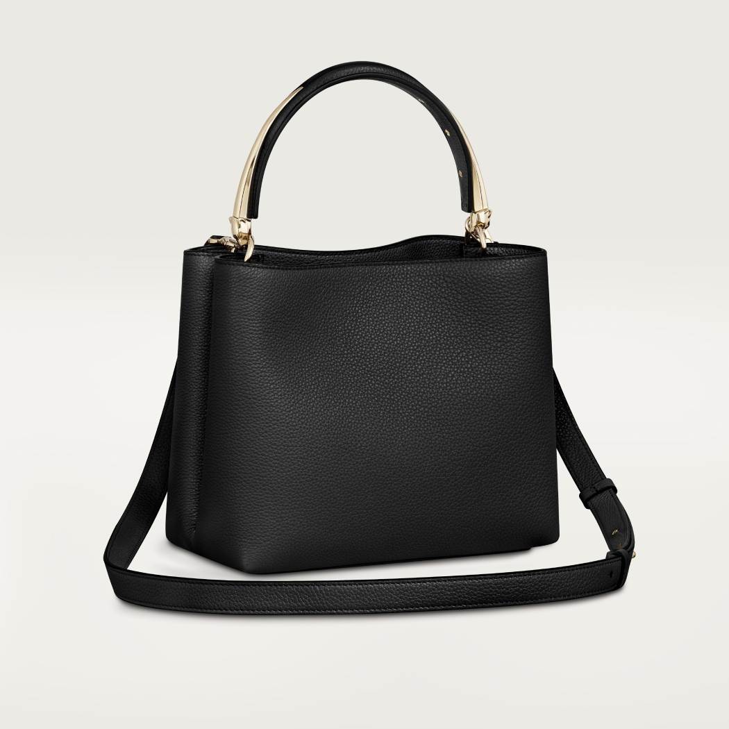 Panthère Double系列小号款手袋 黑色 小牛皮