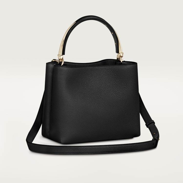 Panthère Double系列小号款手袋 黑色 小牛皮