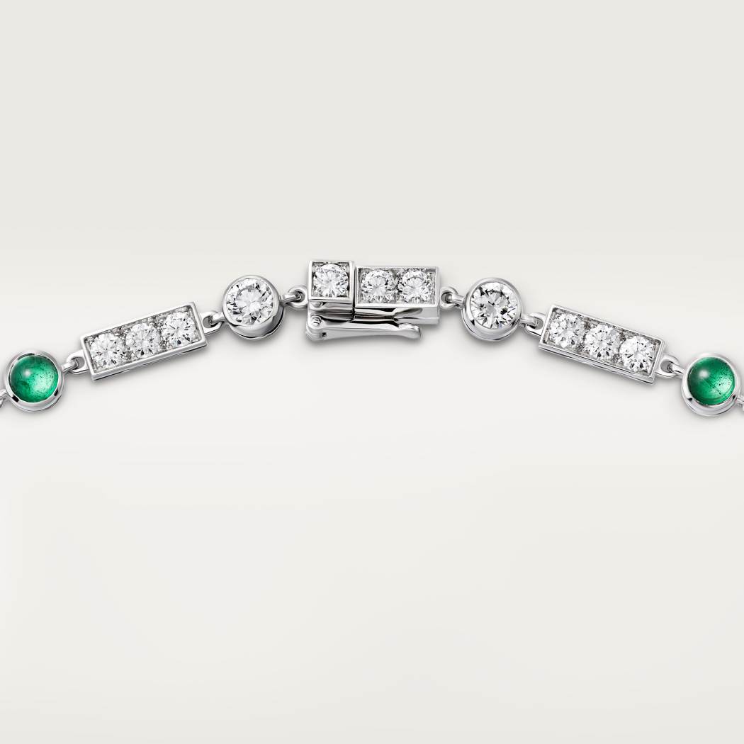 Panthère de Cartier卡地亚猎豹项链，铺镶钻石 18K白金