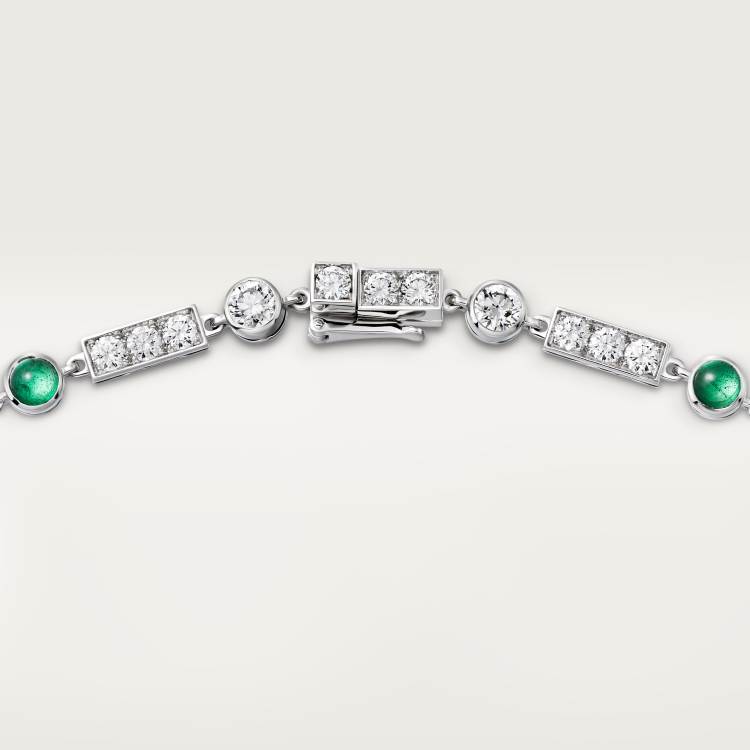 Panthère de Cartier卡地亚猎豹项链，铺镶钻石 18K白金