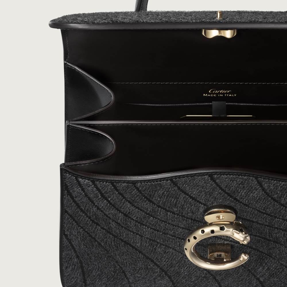 Panthère C系列小号款手袋 黑色 羊毛