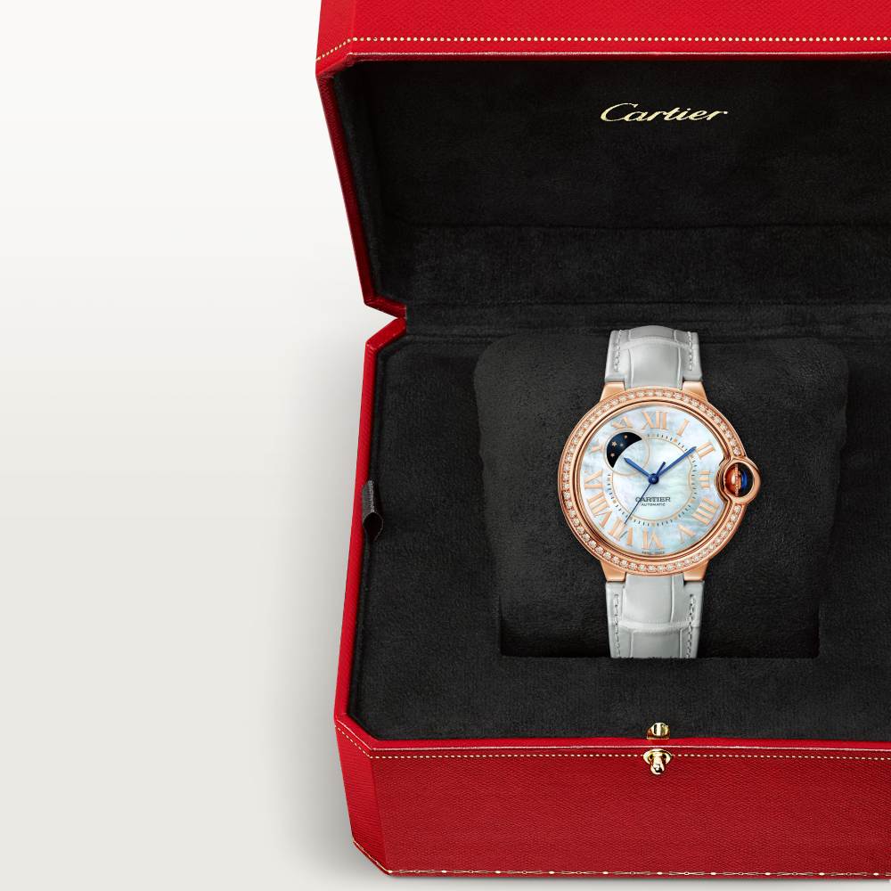 Ballon Bleu de Cartier卡地亚蓝气球腕表 36毫米 18K玫瑰金 自动上链