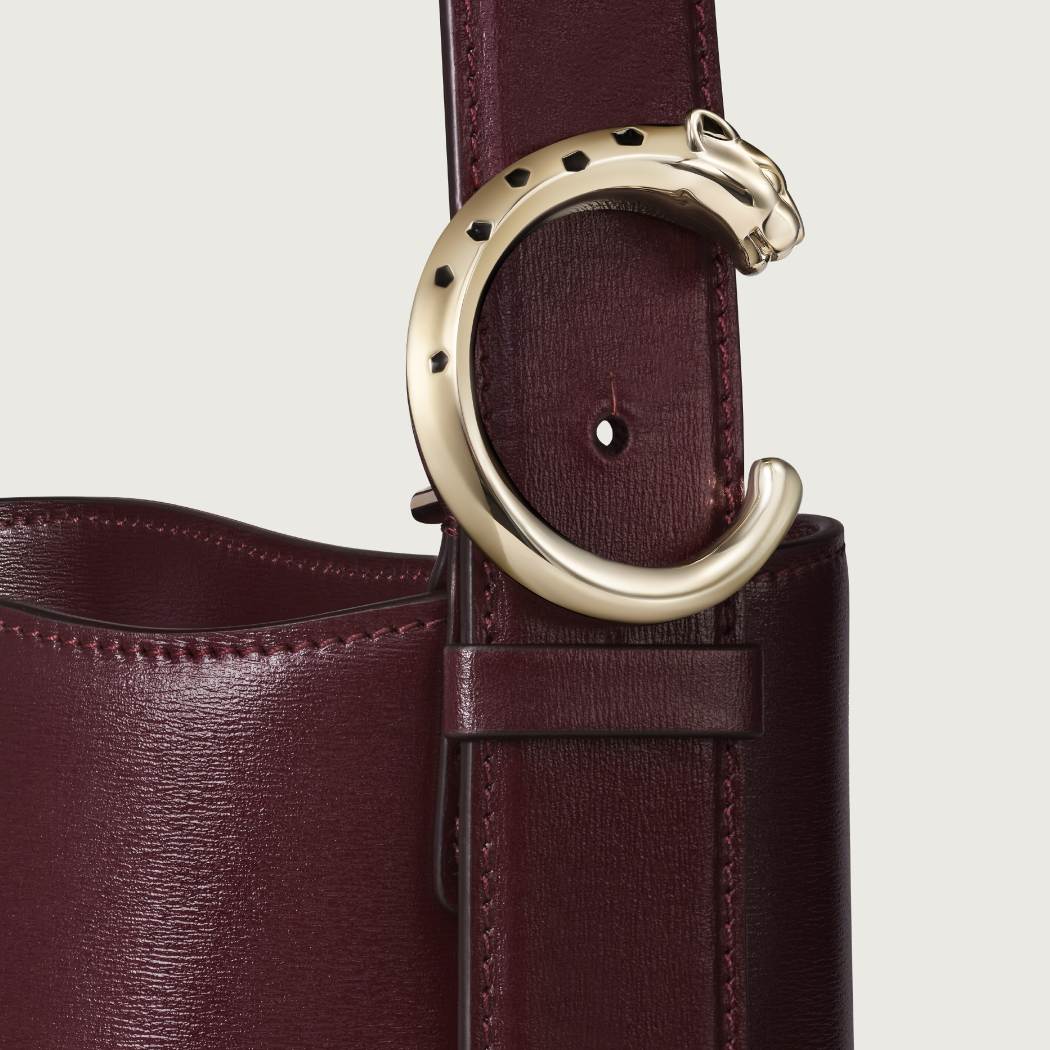 Panthère C de Cartier系列小号款水桶手袋 紫色 小牛皮