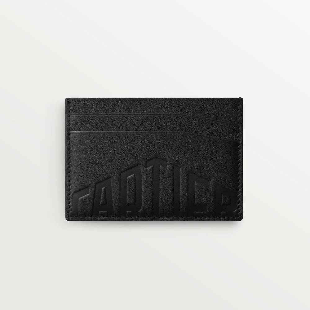 Losange系列卡片夹 黑色 小牛皮