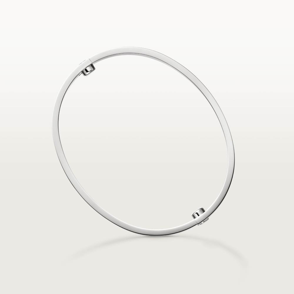 LOVE手镯,经典款,拉丝饰面  18K白金