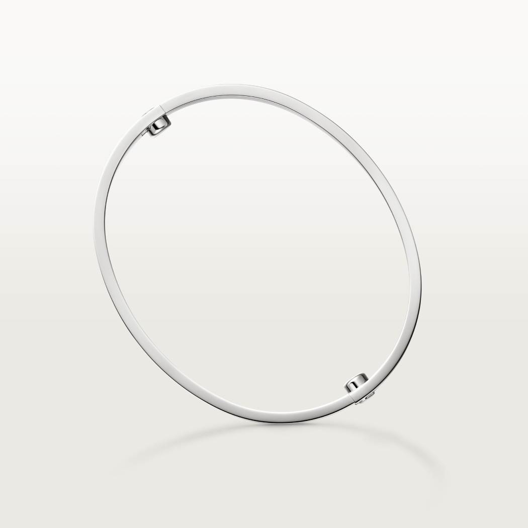 LOVE手镯,经典款,拉丝饰面  18K白金