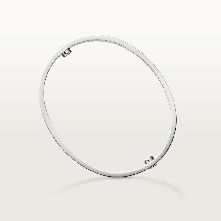 LOVE手镯,经典款,拉丝饰面  18K白金