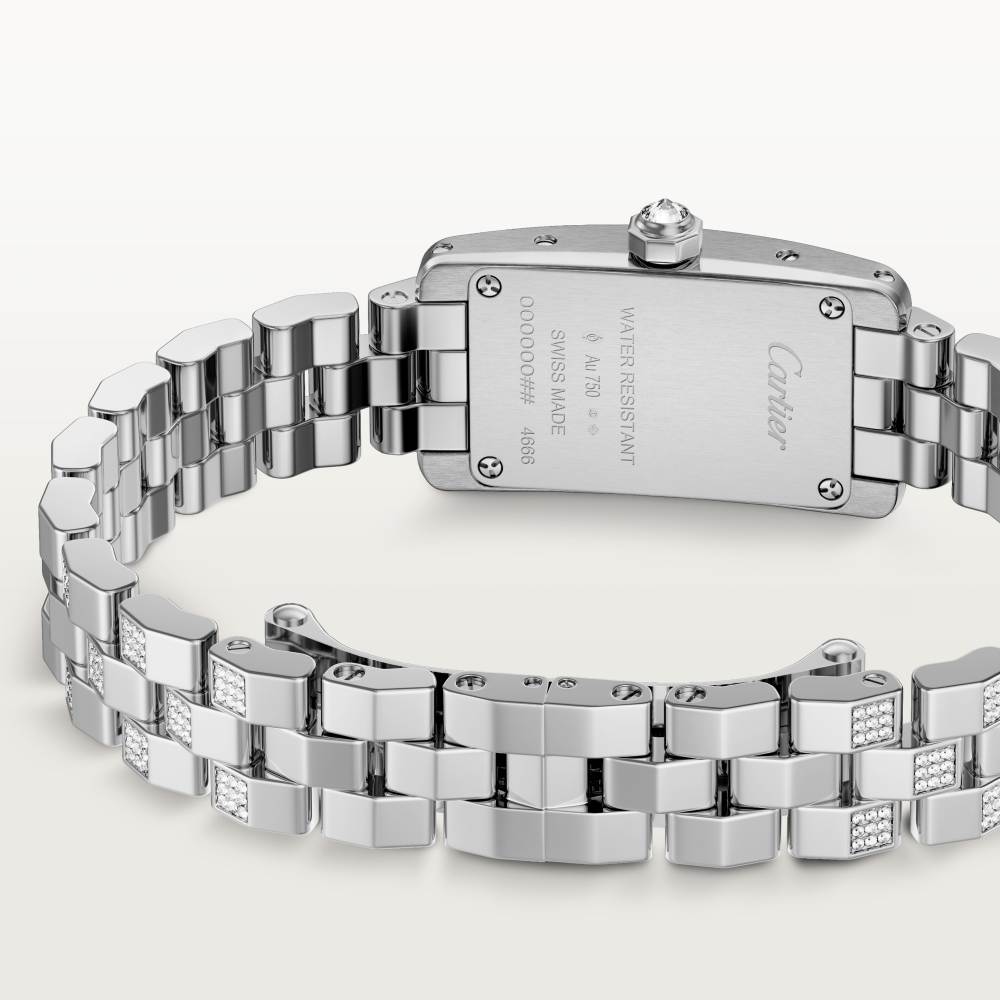 Tank Américaine腕表  18K镀铑白金 石英