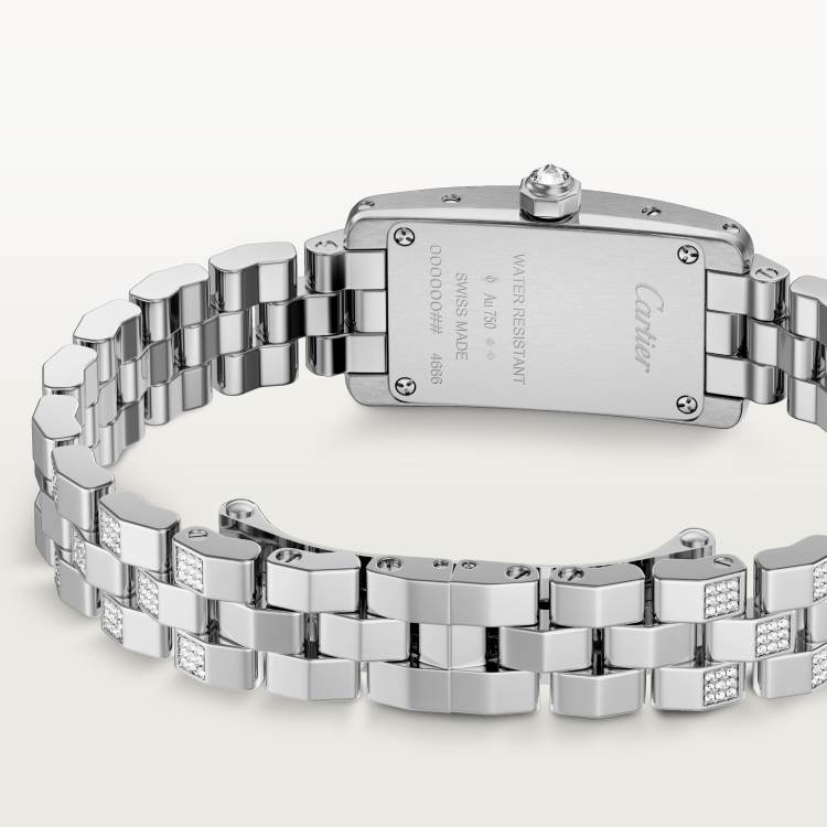 Tank Américaine腕表  18K镀铑白金 石英