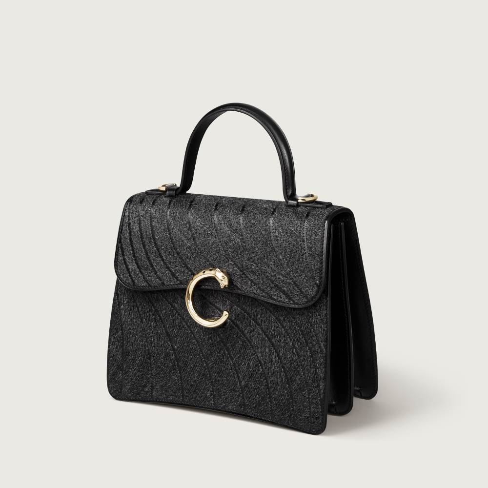 Panthère C系列小号款手袋 黑色 羊毛