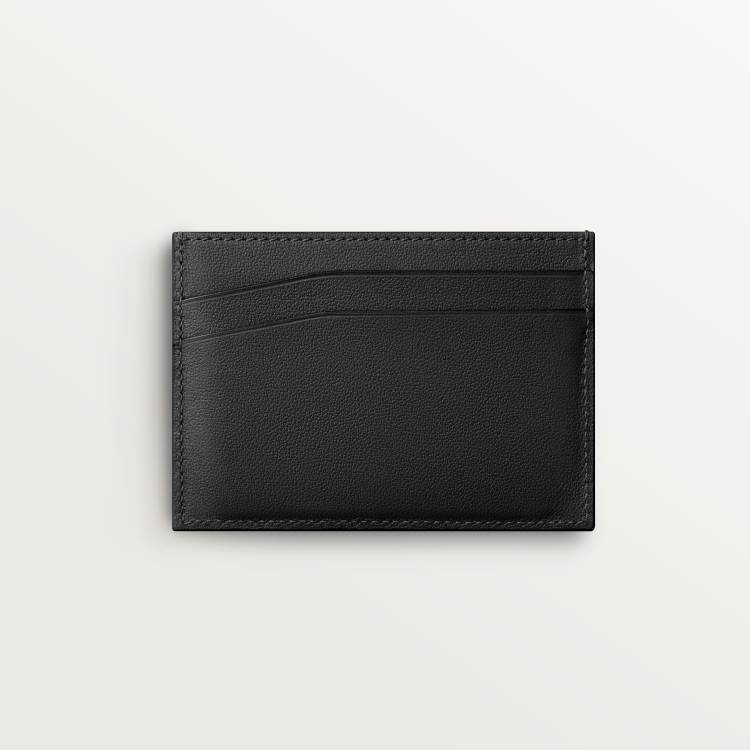 Losange系列卡片夹 黑色 小牛皮