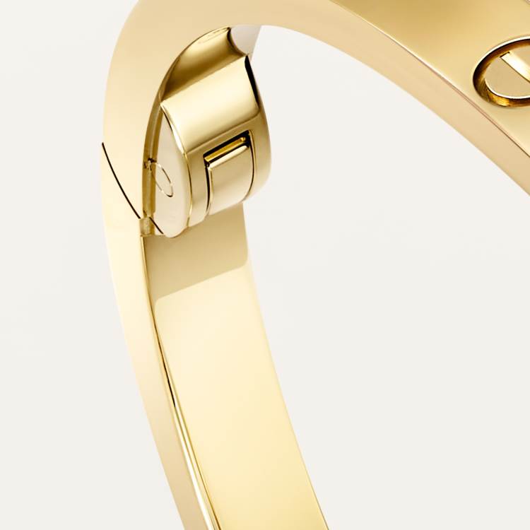 LOVE手镯，小号款，镶嵌6颗钻石 18K黄金