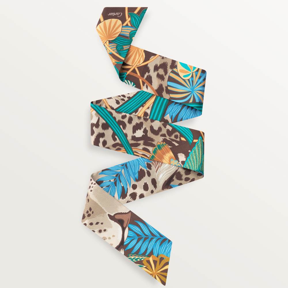 猎豹丛林细丝巾