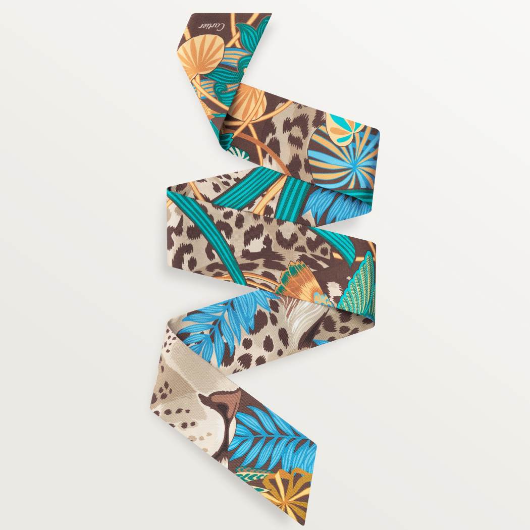 猎豹丛林细丝巾