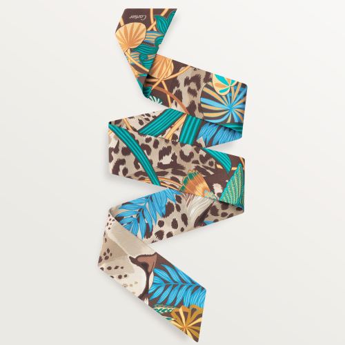 猎豹丛林细丝巾