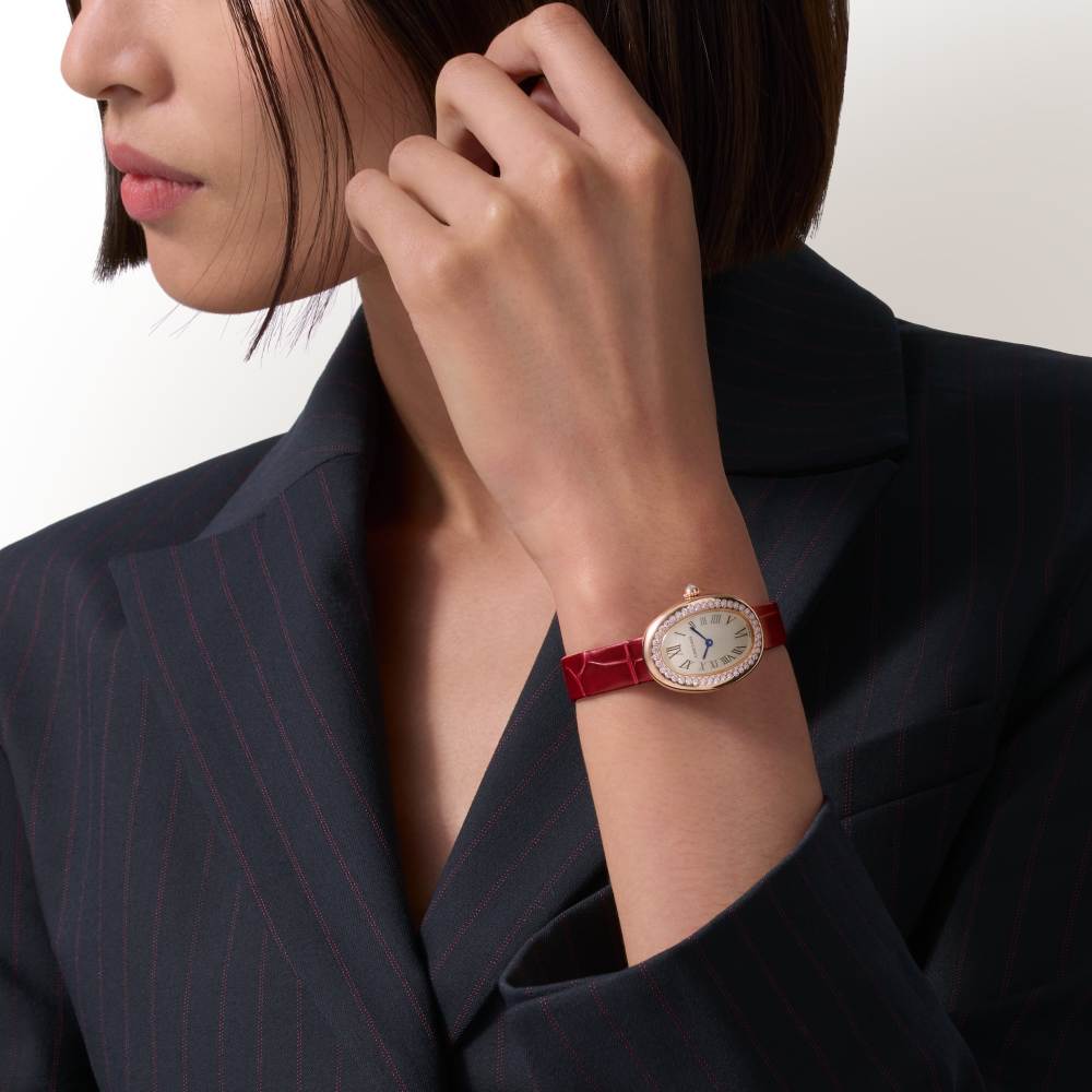 Baignoire腕表  18K玫瑰金 石英