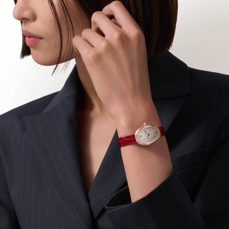 Baignoire腕表  18K玫瑰金 石英