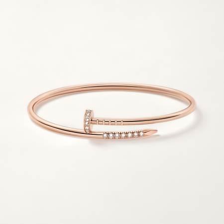 Juste un Clou手镯，小号款，倒置镶嵌钻石 18K玫瑰金