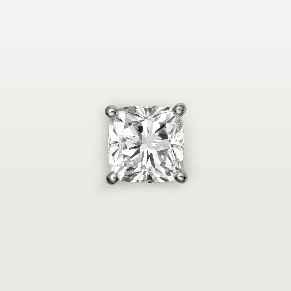 1895耳钉，镶嵌2颗枕形切割钻石  铂金