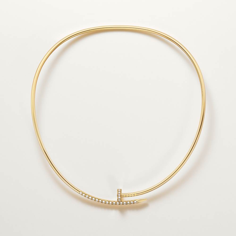 Juste un Clou项链，小号款，倒置镶嵌钻石 18K黄金