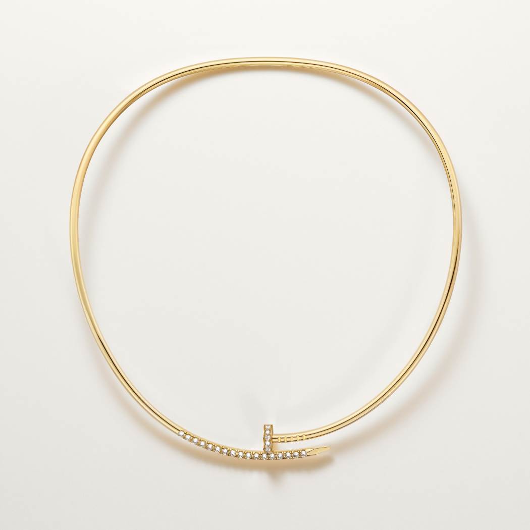 Juste un Clou项链，小号款，倒置镶嵌钻石 18K黄金