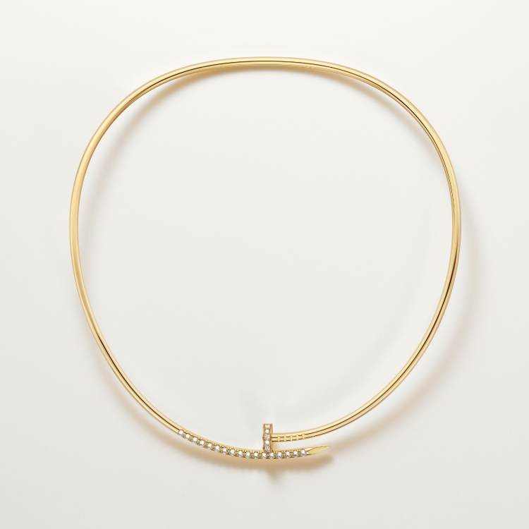 Juste un Clou项链，小号款，倒置镶嵌钻石 18K黄金