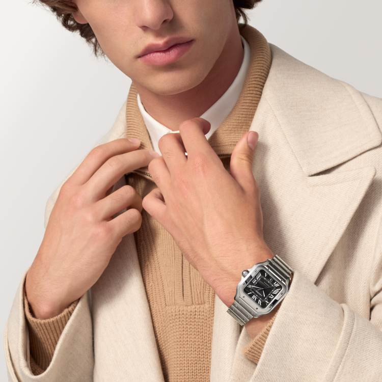 Santos de Cartier腕表  精钢 自动上链