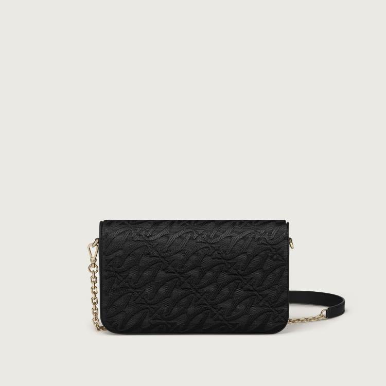 C de Cartier系列迷你款手袋 黑色 刺绣