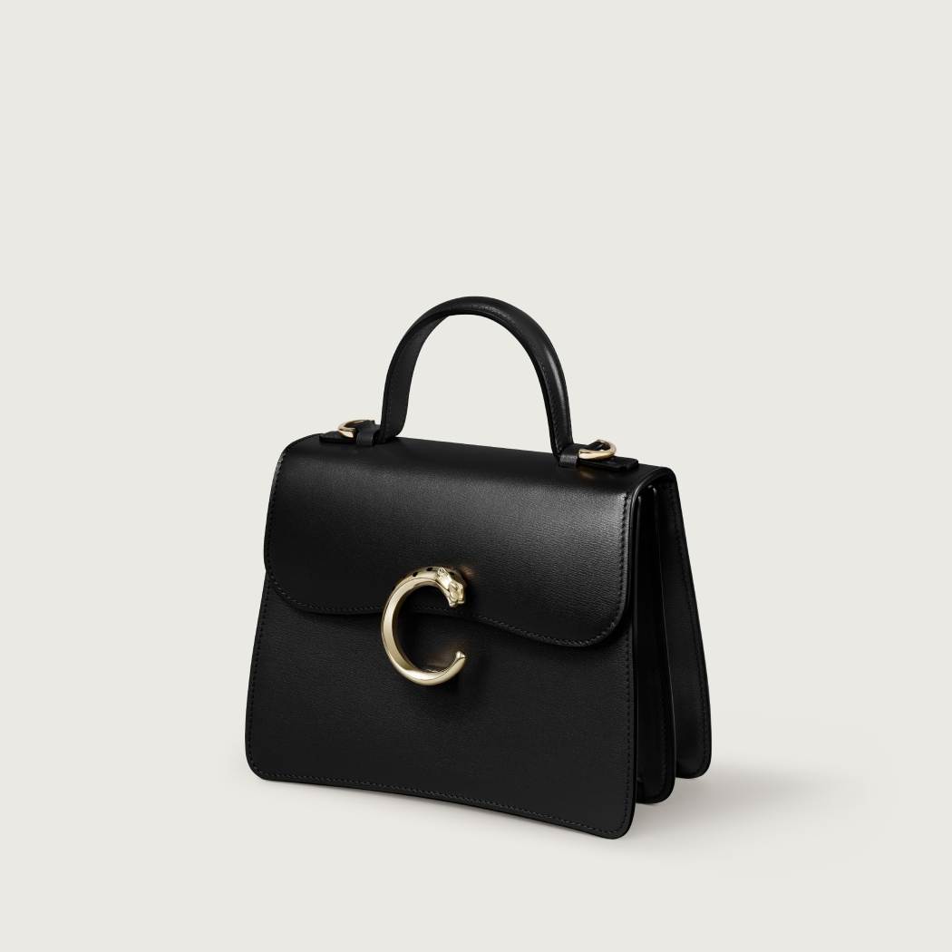 Panthère C 系列迷你款手袋 黑色 小牛皮