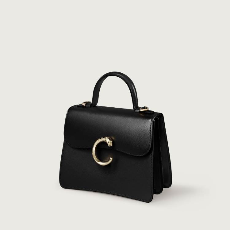 Panthère C 系列迷你款手袋 黑色 小牛皮