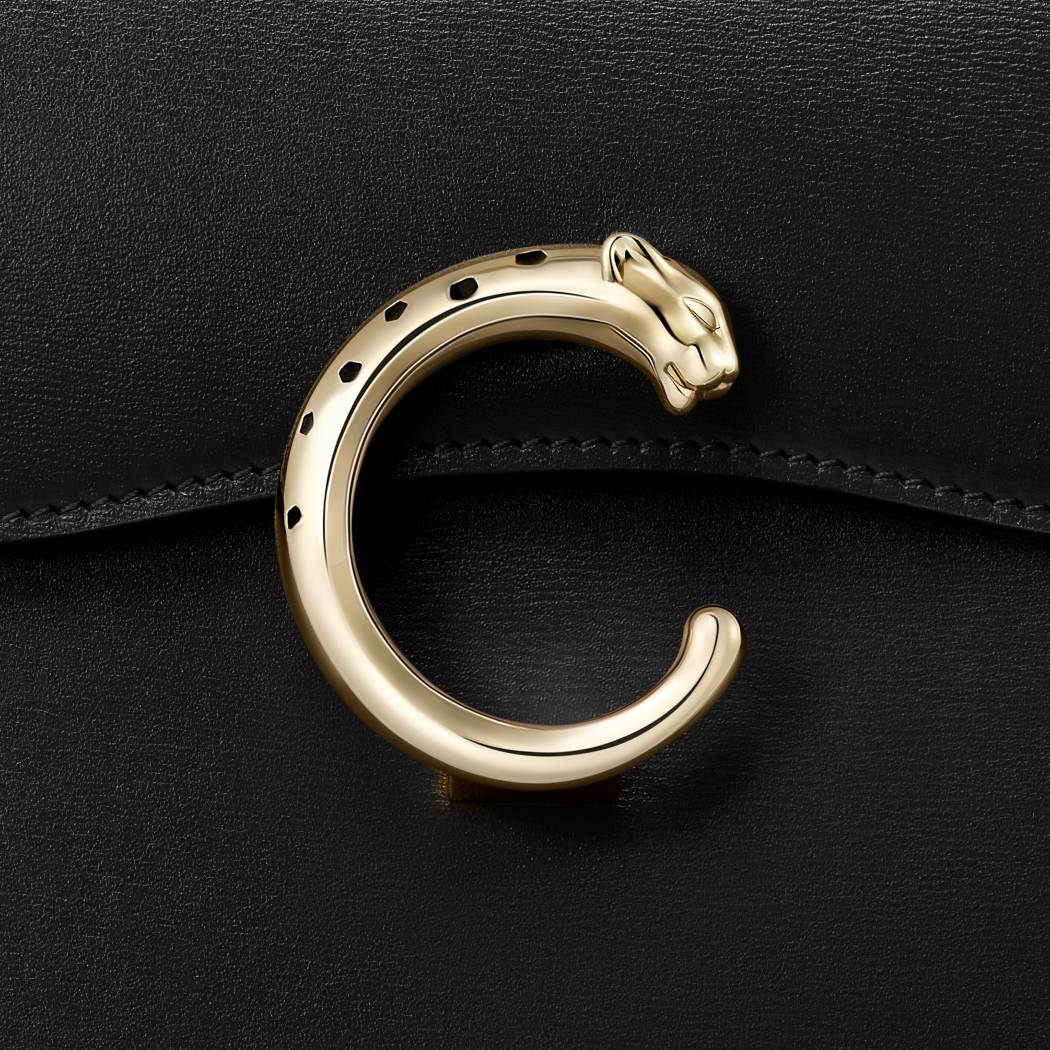 Panthère C 系列迷你款手袋 黑色 小牛皮