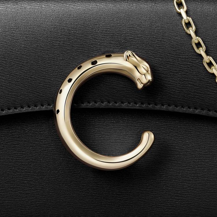 Panthère C 系列迷你款手袋 黑色 小牛皮