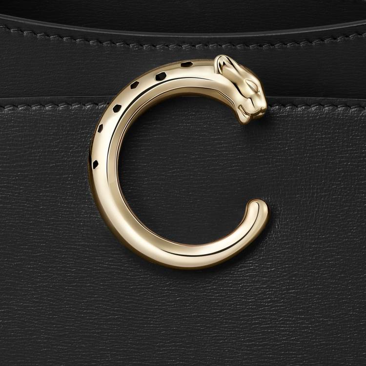 Panthère C系列小号款手袋 黑色 小牛皮