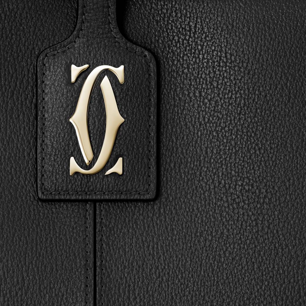 C de Cartier系列托特手袋 黑色 小牛皮