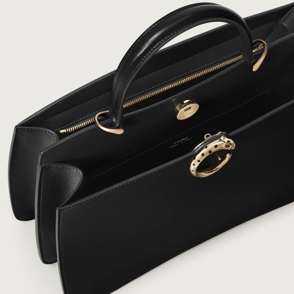 Panthère C系列小号款手袋 黑色 小牛皮