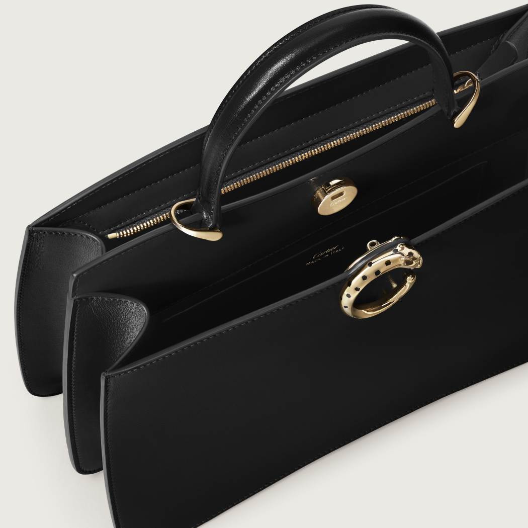 Panthère C系列小号款手袋 黑色 小牛皮