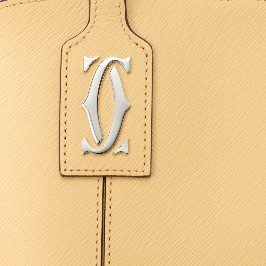 C de Cartier系列迷你款托特手袋 Mimosa yellow 小牛皮