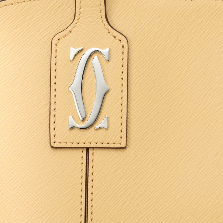 C de Cartier系列迷你款托特手袋 Mimosa yellow 小牛皮