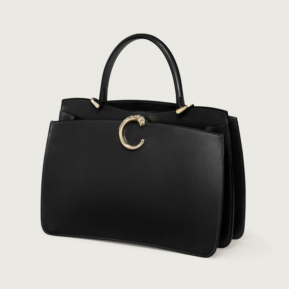 Panthère C系列小号款手袋 黑色 小牛皮