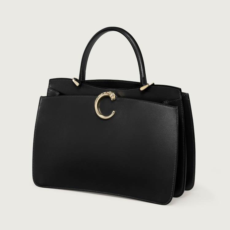 Panthère C系列小号款手袋 黑色 小牛皮