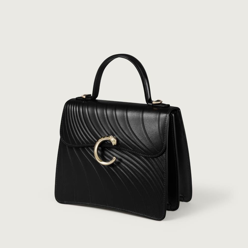 Panthère C系列小号款手袋 黑色 小牛皮