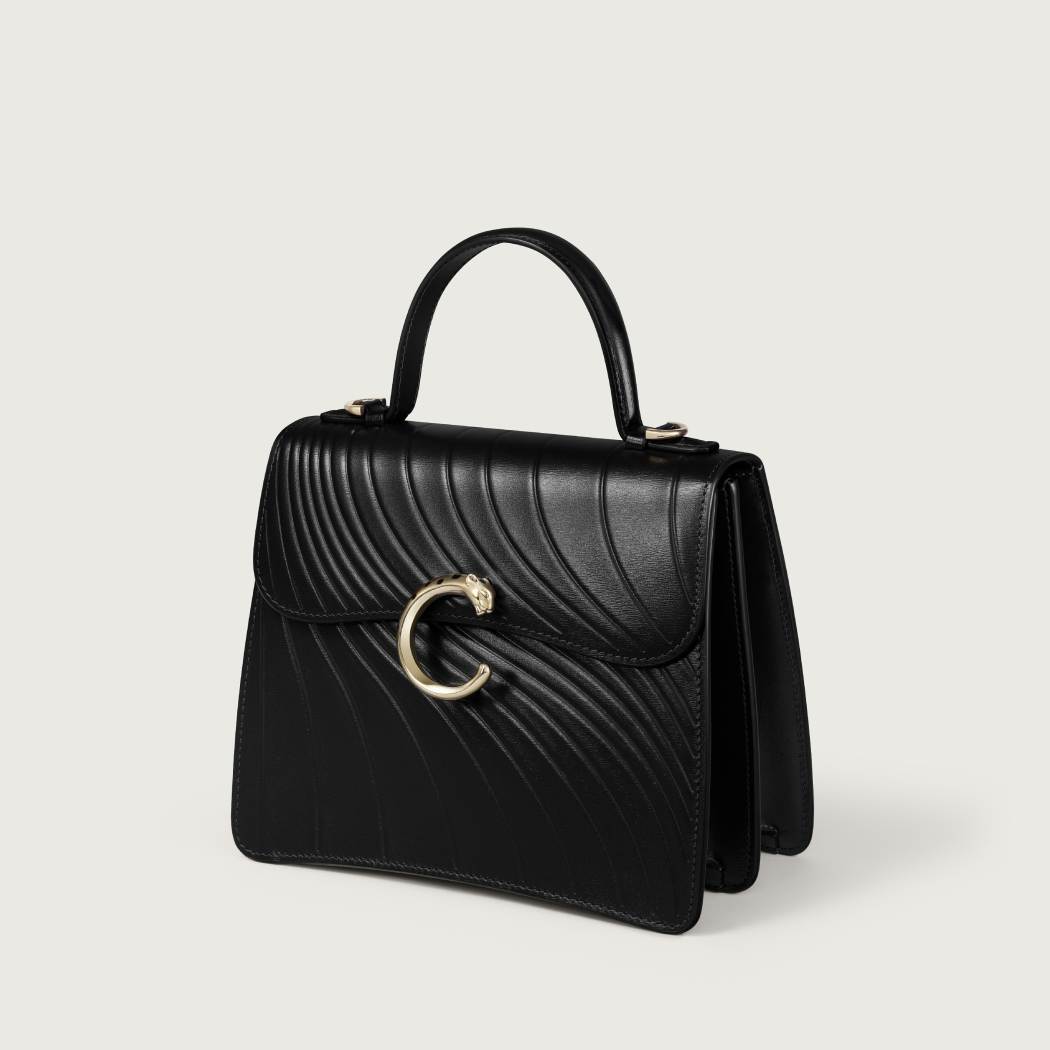 Panthère C系列小号款手袋 黑色 小牛皮