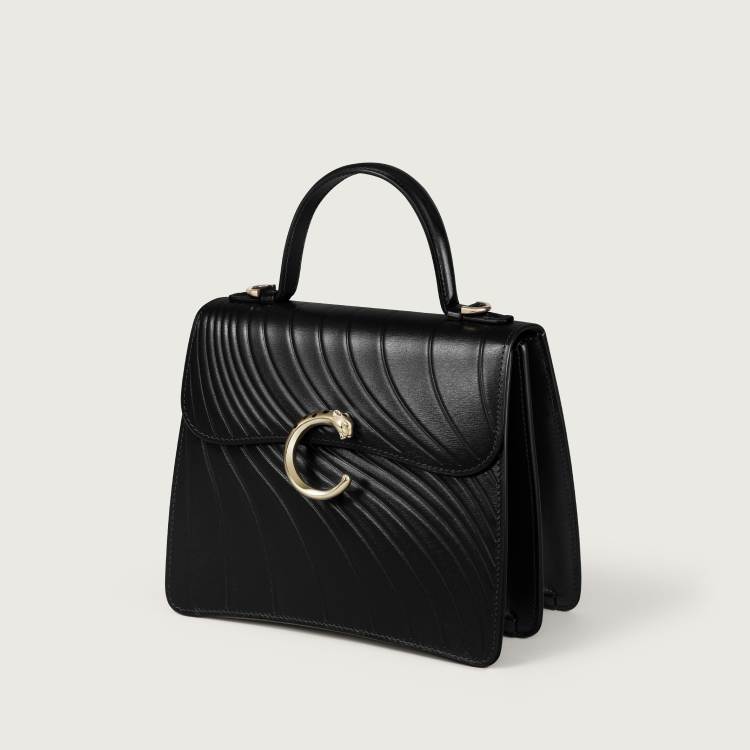 Panthère C系列小号款手袋 黑色 小牛皮