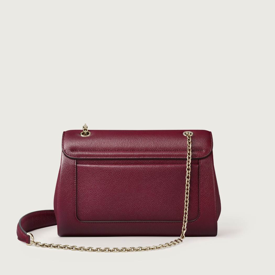 Panthère Graphique系列小号款手袋 酒红色 小牛皮