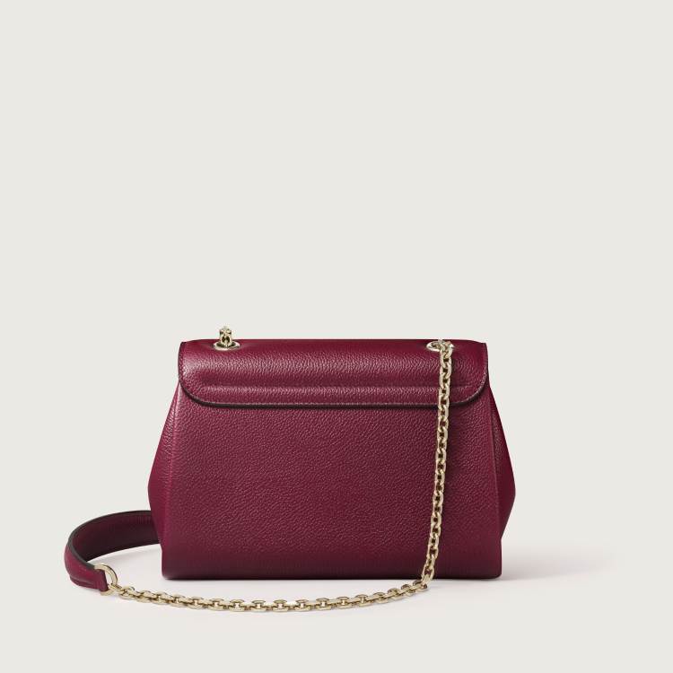 Panthère Graphique系列迷你款手袋 酒红色 小牛皮