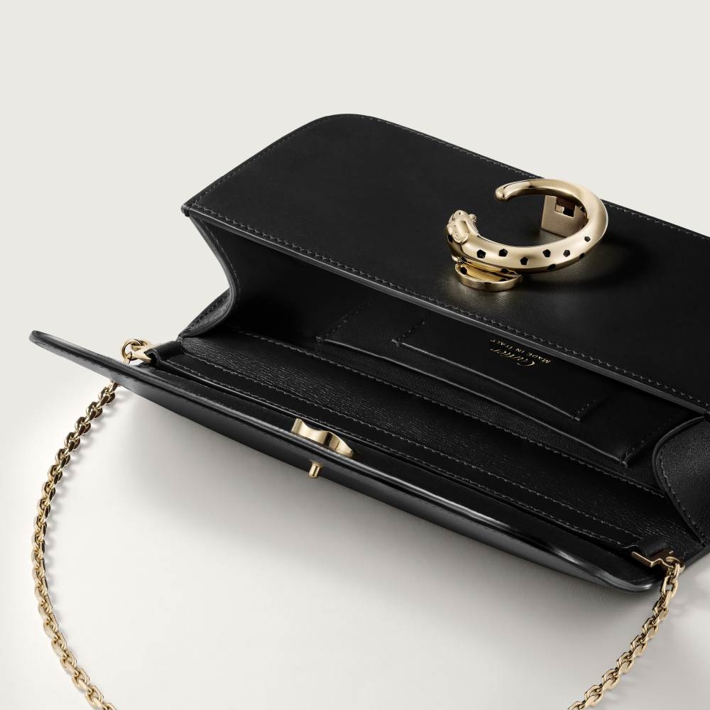 Panthère C 系列迷你款手袋 黑色 小牛皮